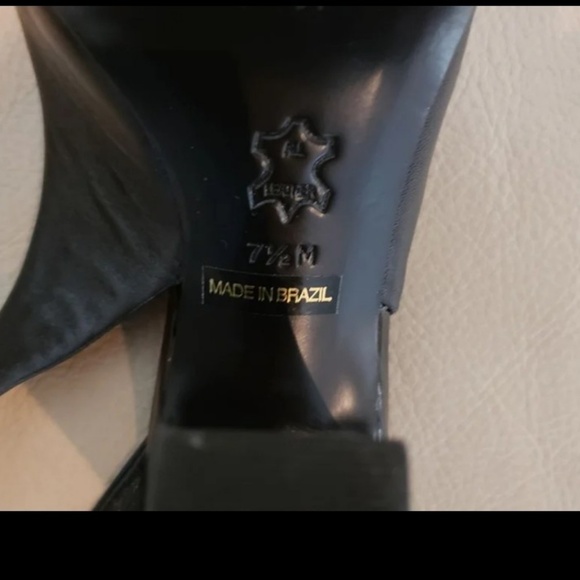 Patten leather Slip heeled - Picture 3 of 7